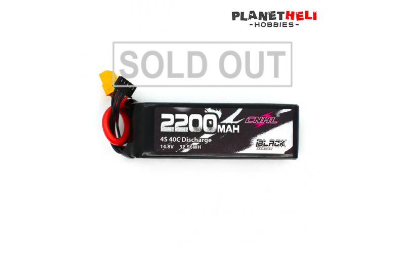 CNHL Black Series 2200mAh 4S 14.8V 40C Lipo Battery